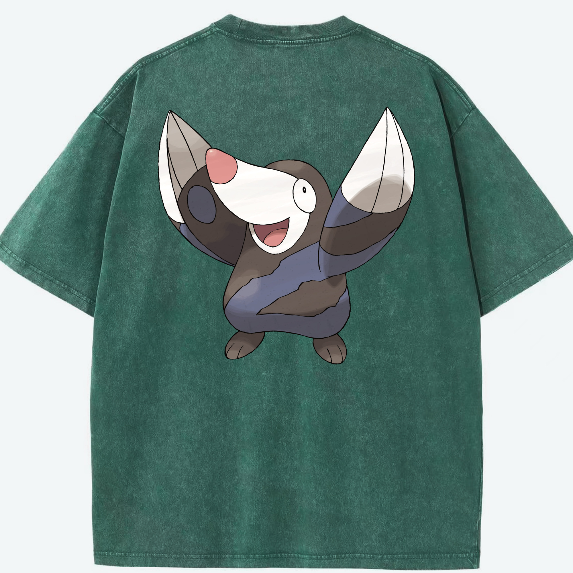（画像用） ポケットモンスター Pokémon 綿100% ヴィンテージ風 半袖Tシャツ（背面プリント）
